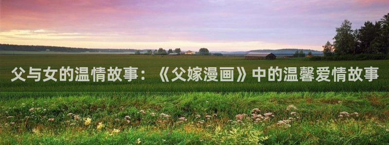 纯肉腐漫：父与女的温情故事：《父嫁漫画》中的温馨爱情故事