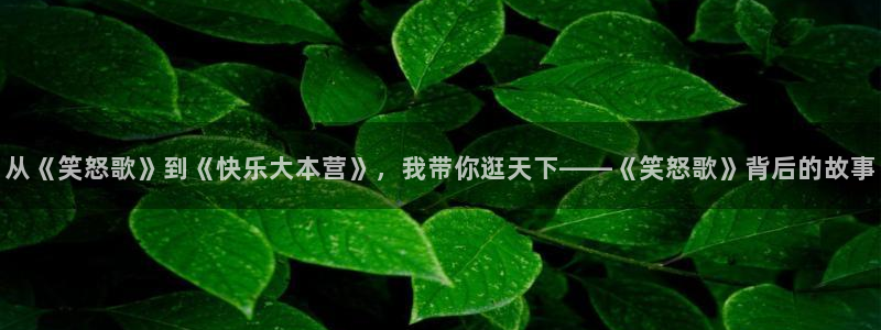 女腐漫画：从《笑怒歌》到《快乐大本营》，我带你逛天下——《笑怒歌》背后的故事